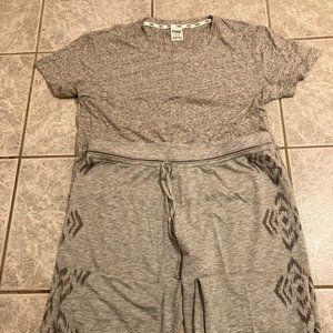 Victoria Secrets  matching tee and pants.